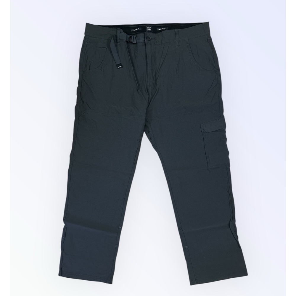 PRANA ZION PANTS MENS SIZE 38 GRAY LIGHTWEIGHT